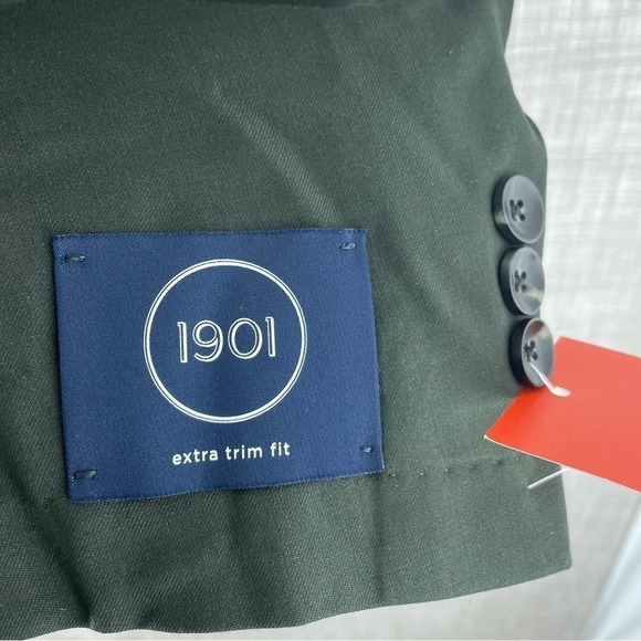 Nordstom wool 1901 Blazer jacket trim fit Olive Mens Size 48R NWT 1064 - Picture 8 of 12